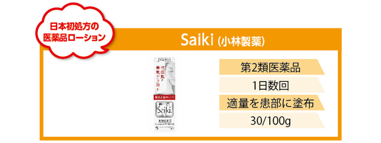 日本初処方の医薬品ローション！小林製薬Saiki