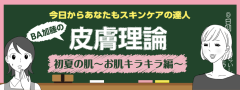 初夏の肌を解説します