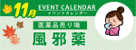 販促カレンダー11月：風邪薬の選び方